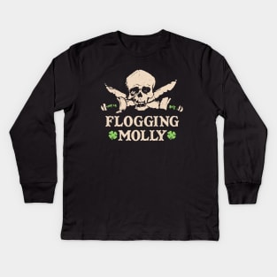 Flogging Molly Celtic punk band Kids Long Sleeve T-Shirt